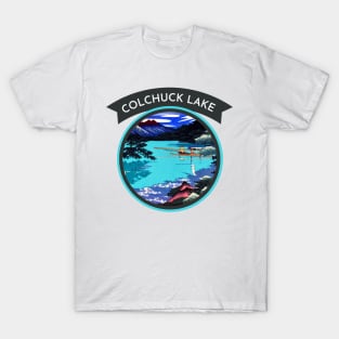 Connect with the Beauty of Colchuck Lake in Retro Japanese Style T-Shirt